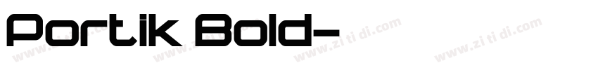 Portik Bold字体转换